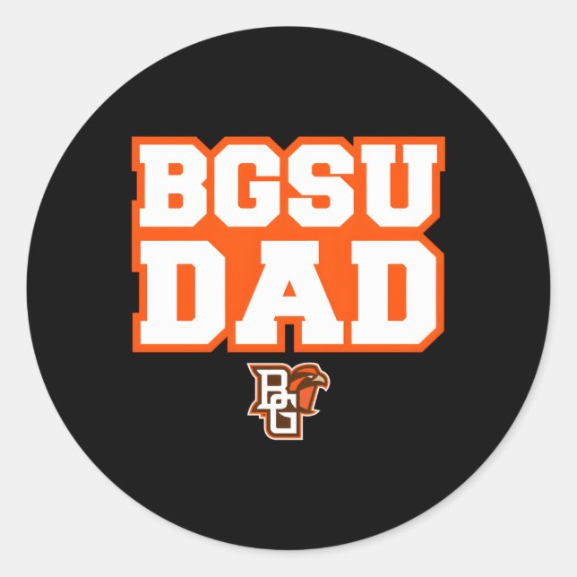 Bowling Green Bgsu Falcons Vater Runder Aufkleber (Vorderseite)
