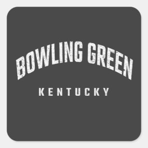 Bowling Green Kentucky KY Quadratischer Aufkleber