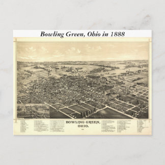 Bowling Green Ohio 1888 Karte