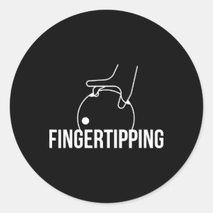 Bowling-Grip-Design für Bowlers Thro Runder Aufkleber