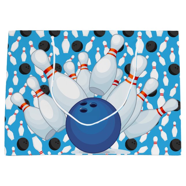 Bowling Große Geschenktüte (Vorderseite)