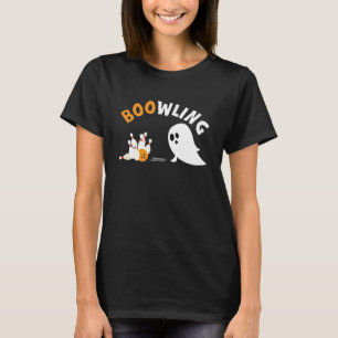 Bowling Halloween Niedlich Ghost Bowler Spare Butt T-Shirt