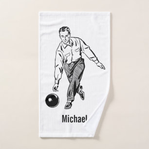 Bowling Handtuch personalisieren