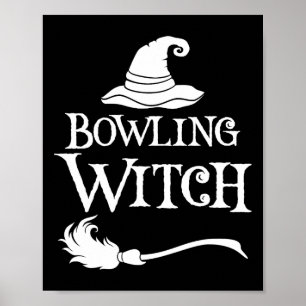 Bowling Hexenmeister Halloween Kostüm Shirt Poster