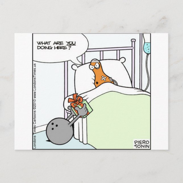 Bowling Hospital Funny Tee - shirts Cartes Mugs Ca (Devant)