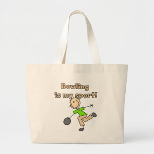 Bowling ist mein Sport T-Shirts und Geschenke Jumbo Stoffbeutel