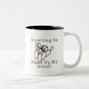 Bowling ist zweifarbige tasse