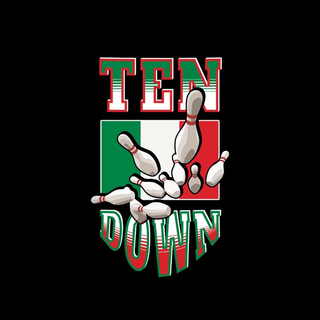 BOWLING ITALIEN LEAGUE TEAM STRIKE SPARE T-Shirt (Von Creator hochgeladen)