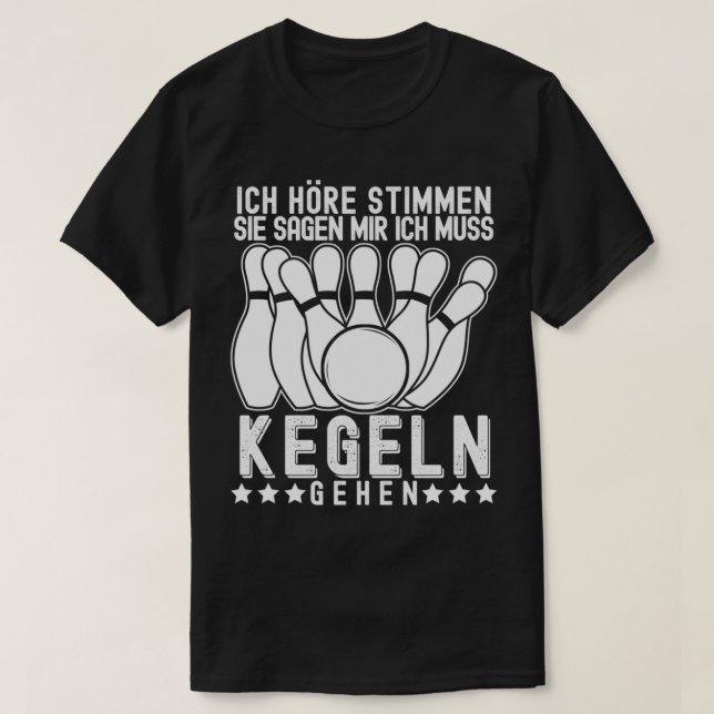 Bowling Joke Bowling Club T T-Shirt (Design vorne)