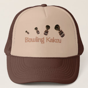 Bowling Kakou hüpfende Tiki-Köpfe Truckerkappe