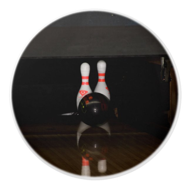 Bowling Keramik Knob Keramikknauf (Vorderseite)
