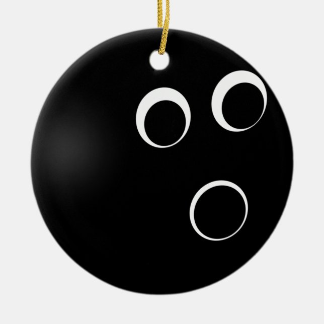 Bowling Keramikornament (Vorne)