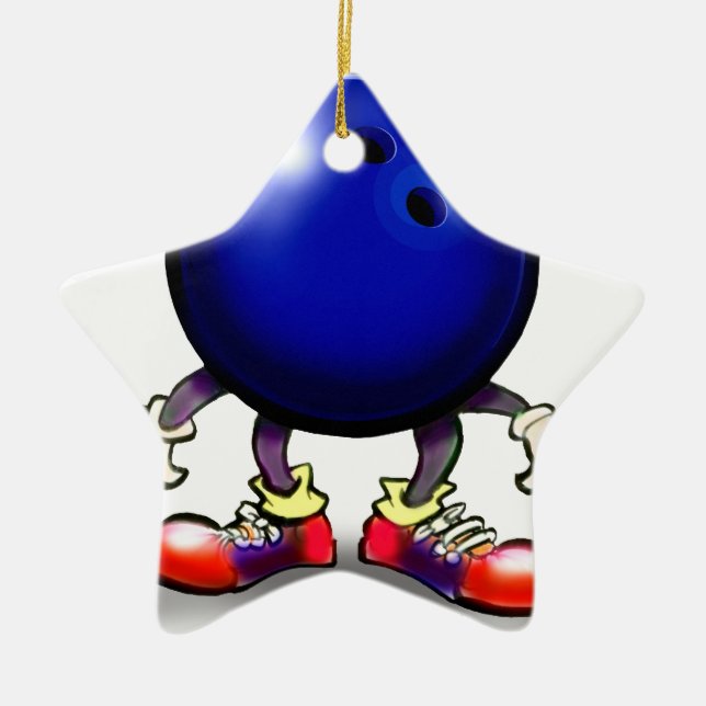 Bowling Keramikornament (Vorne)