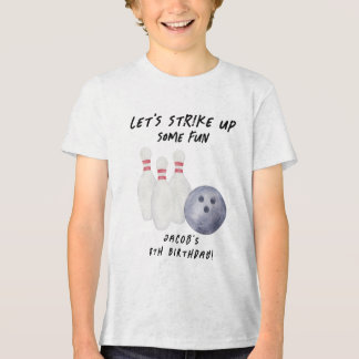 Bowling-Kindergeburtstagsfeier Tri-Blend Shirt