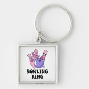 Bowling King Childrens Geburtstagspartei Schlüsselanhänger