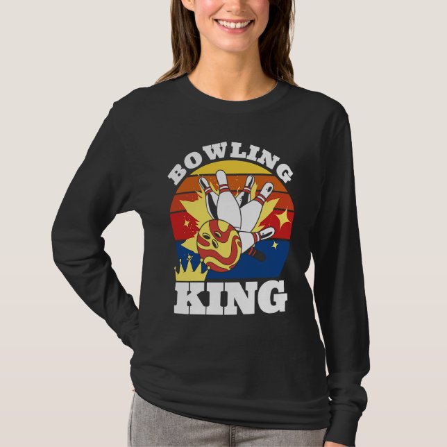 Bowling King Evolution of Man Bowling T-Shirt (Vorderseite)
