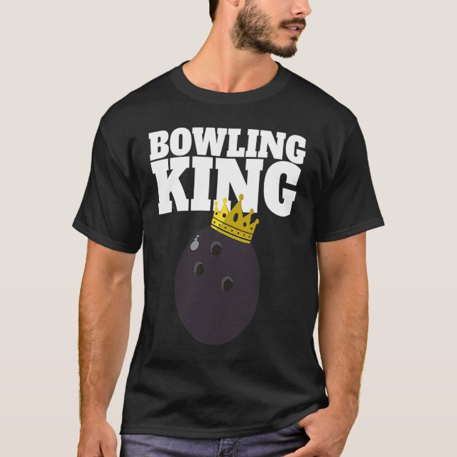 Bowling King funny Bowling King T-Shirt (Vorderseite)