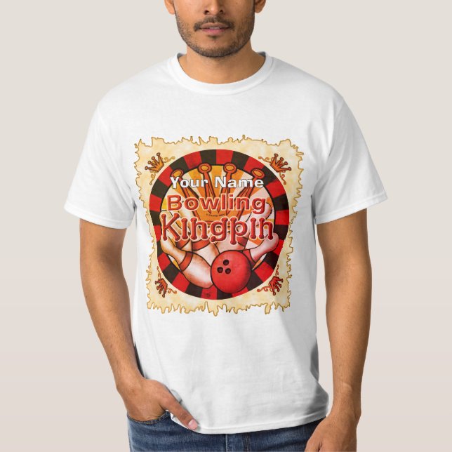 Bowling-König T-Shirt (Vorderseite)