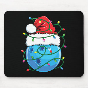 Bowling-Kugel Mit Weihnachtsmannhut Männer Jungen  Mousepad