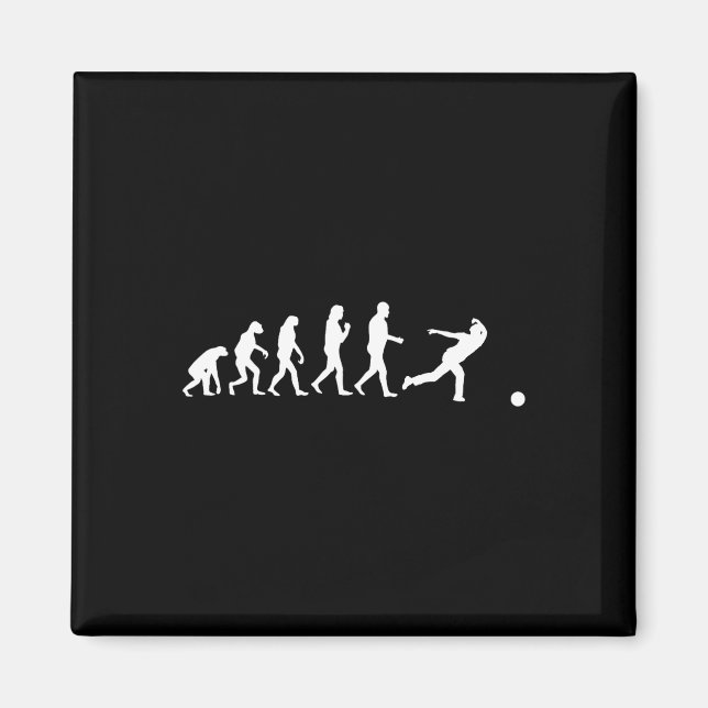 Bowling-Kunst für Männer Frauen Bowling-Team Bowle Magnet (Vorne)