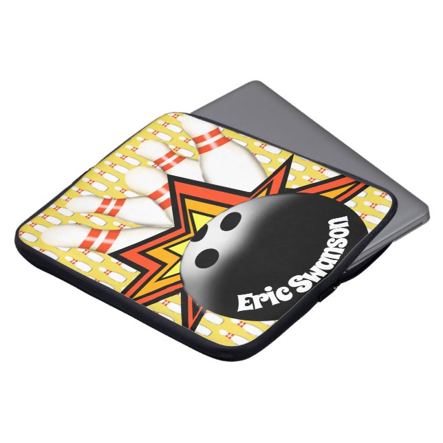 Bowling Laptop Sleeve (Vorne Oben)