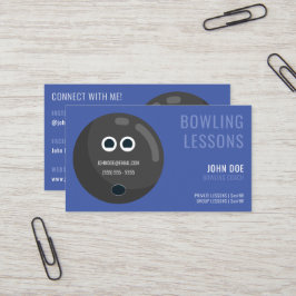 Bowling Lessons Visitenkarte für Bowling Coaches