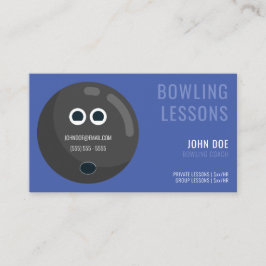 Bowling Lessons Visitenkarte für Bowling Coaches