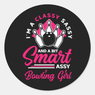 Bowling Lover Bowler Bowlers Bowling Runder Aufkleber