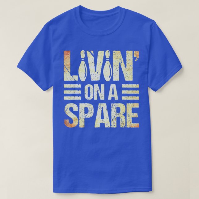 Bowling Lover Bowler Livin' über einen privaten Bo T-Shirt (Design vorne)