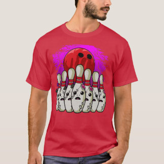 Bowling Lover Bowling Buttons Halloween T T-Shirt