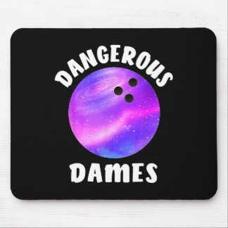 Bowling Lover für Frauen - Gefahrenquellen Bowling Mousepad