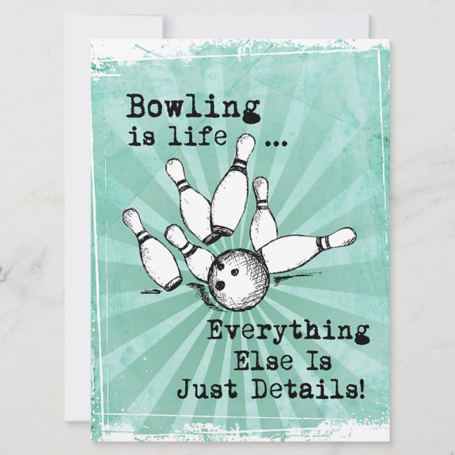 Bowling Lover Gift, Funny Bowling Player Gift (Vorderseite)
