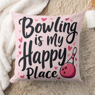Bowling Lover Niedlich Retro ästhetisches Sportdes Kissen