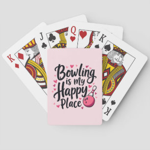 Bowling Lover Niedlich Retro ästhetisches Sportdes Spielkarten
