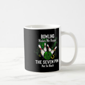 Bowling macht mich glücklich über das Sieben-Butto Kaffeetasse