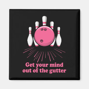 Bowling macht sich den Kopf aus dem lustigen Bowle Magnet