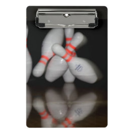 Bowling Mini Clipboard Mini Klemmbrett