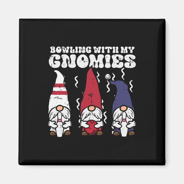 Bowling mit Gnomies Bowler wird zu Männern gehören Magnet (Vorne)