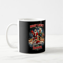 Bowling mit Santa Kaffeetasse