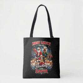 Bowling mit Santa Tasche