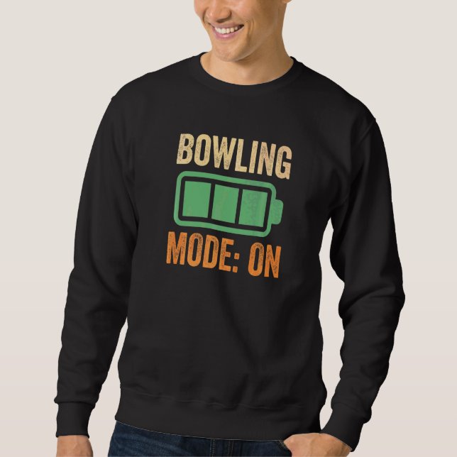 Bowling-Modus auf Batterie Sweatshirt (Vorderseite)