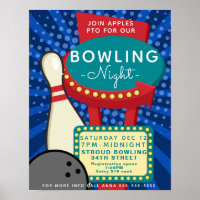 Bowling-Nacht-Flyer, Bowling-Turnier