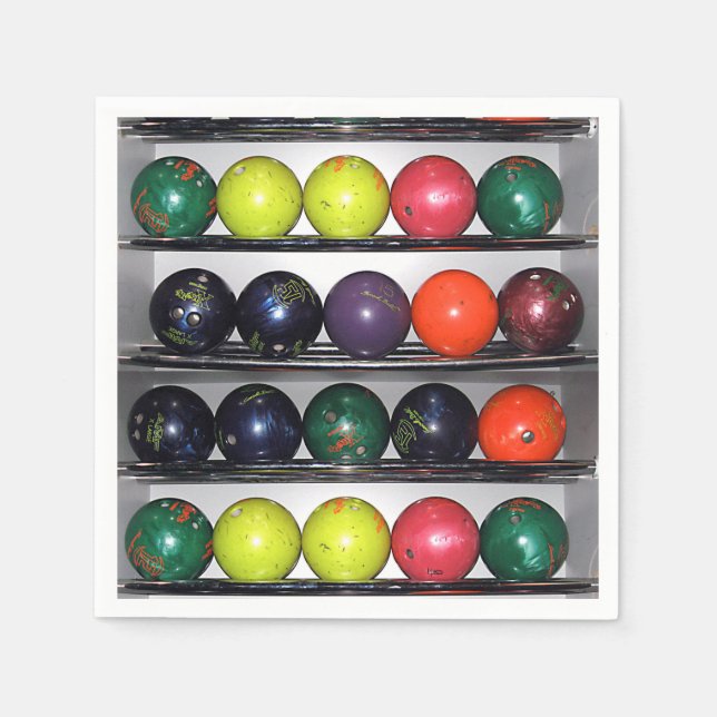 Bowling Napkins Serviette (Vorderseite)