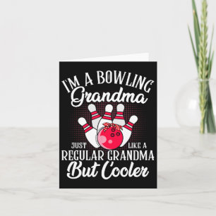 Bowling Oma Funny Novelty T-Shirt für Bowling Fami Karte