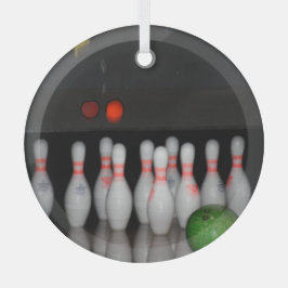 Bowling Ornament Aus Glas