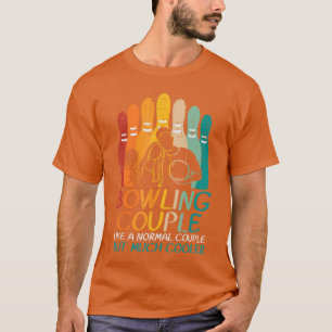 Bowling-Paar wie normales Kühler-Matching-Bowler T-Shirt