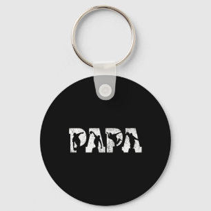 Bowling Papa Bowling Männer Vatertag Vintag Schlüsselanhänger