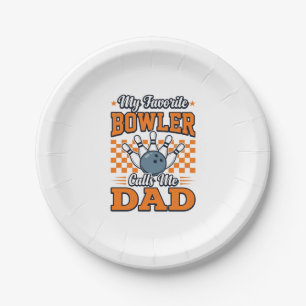 Bowling Papa Shirt Mein Lieblingsbowler nennt mich Pappteller