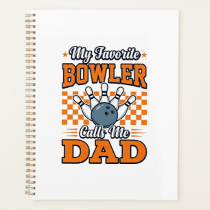 Bowling Papa Shirt Mein Lieblingsbowler nennt mich Planer