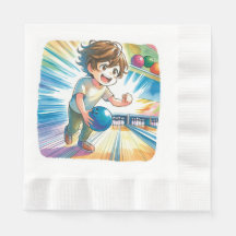 Bowling Party Boy's Anime Birthday